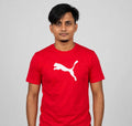 PUMA Athletics Graphic T-Shirt - Front Logo & Back Print | Red