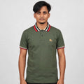 Premium Checkered Collar Polo T-Shirt | Gold Knight Logo | 5 Colors