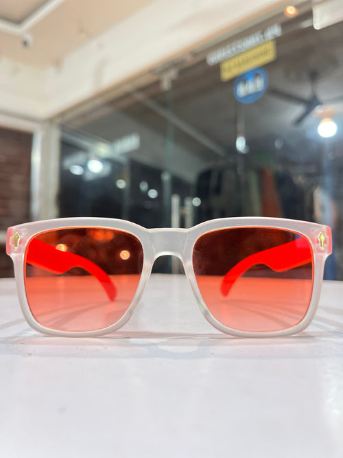 Ice Blue Square Sunglasses - Gen-Z Retro Vibe